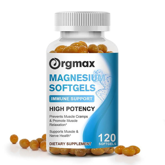 Orgmax Magnesium Glycinate Capsules 500mg Support Bone Immunity Immune System Support Heart Health Mineral Supplement Help Natural Sleep